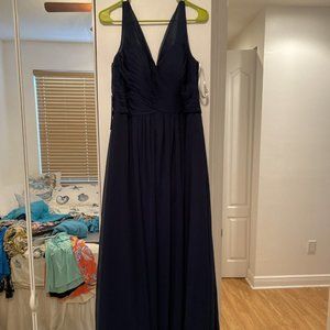 Dark Navy Blue Bridesmaid Dress